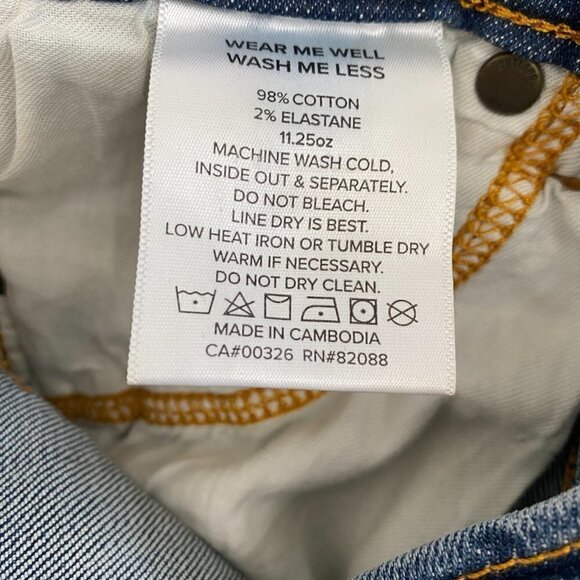 Outland Denim Abigail High Rise Slim Tapered Jeans in Dakota Blue Wash, 25x30 - Picture 8 of 8